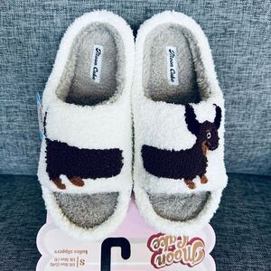 Dachshund Doxie Dog Cozy Soft House Shoes Slippers S